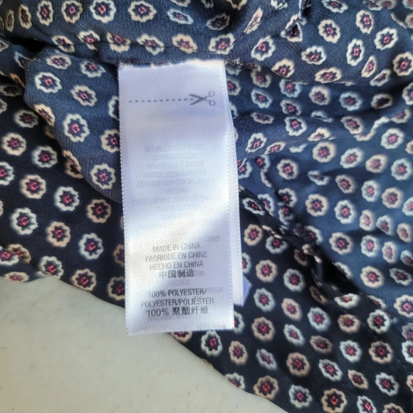 Juicy Couture Navy & Pink Long Sleeve Collared Button Front Sleep Night Shirt M - Picture 2 of 9